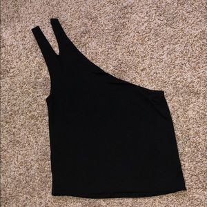 COPY - One Shoulder Black Top